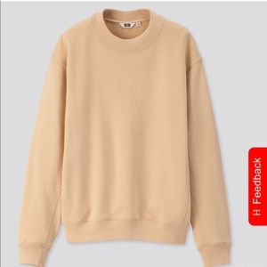 New! Uniqlo Pullover Sweatshirt in Cream
